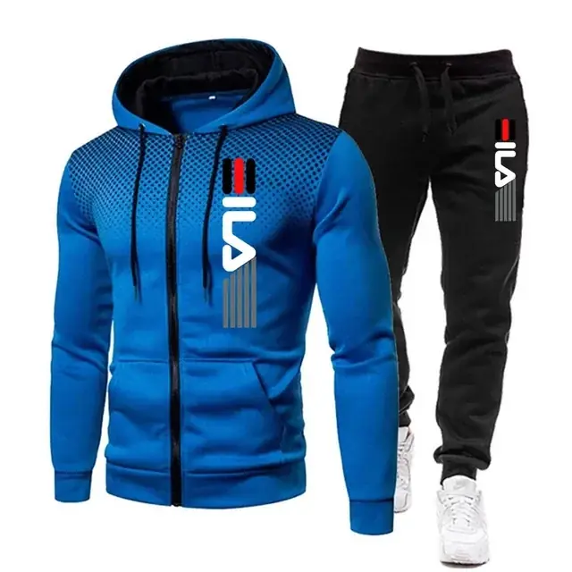 Image de Survêtement Homme Décontracté - Sweat à Capuche & Pantalon de Jogging