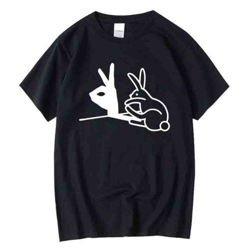 Imagen de Camiseta informal a la moda para hombre, camiseta 100% de algodón de alta calidad con diseño diverti...