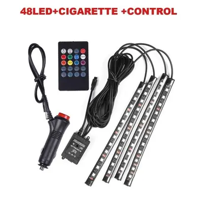 Image de Lumière LED RGB pour Voiture - Éclairage Intérieur Ambiance