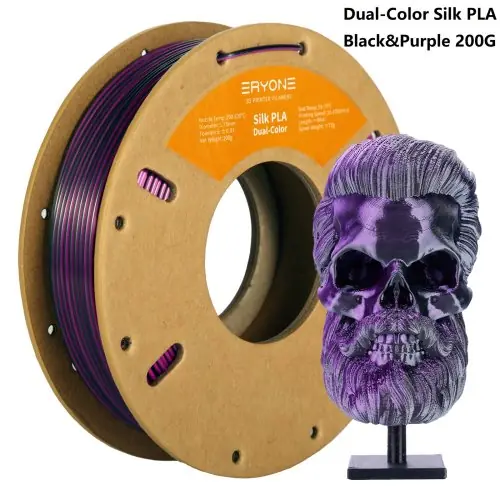 Soie noir violet