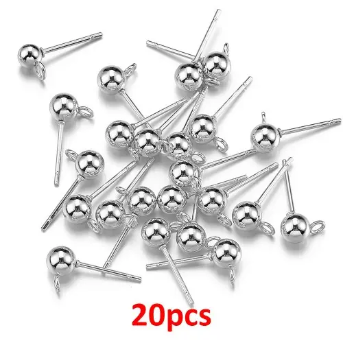 Image de Boucles d'oreilles en acier inoxydable doré - 100 pièces
