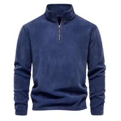 Image de Veste Polaire Homme Chaude & Épaisse - Coupe-vent avec Fermeture Éclair