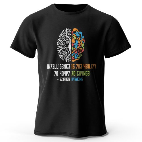 Bild von Lustiges Brain Power T-Shirt aus 100% Baumwolle – Weiches, atmungsaktives Rundhals-Design im schrulligen Unisex-Stil für Männer und Frauen