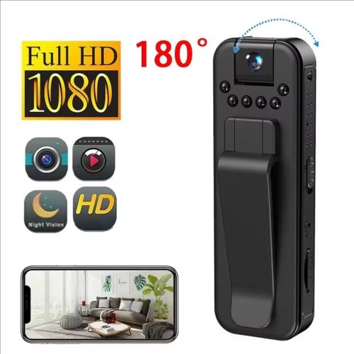 Mini Caméra HD 1080p Portable avec Vision Nocturne