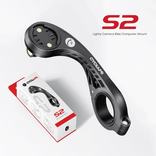 Imagen de Soporte para Ordenador de Bicicleta Cylami S2, Compatible con Garmin, Xoss, iGPSPORT, Magene y Coospo, Accesorio Universal para Faro GPS en Rutas de Montaña y Carretera