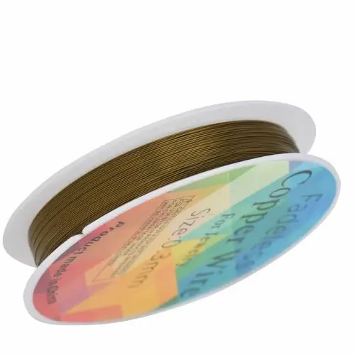 Image de Fil de Cuivre Coloré pour Bijoux Artisanaux