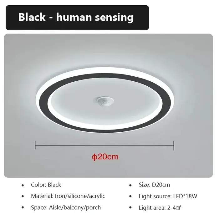 Image de Plafonnier LED Intelligent avec Capteur de Mouvement