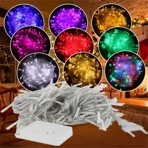 Image de Guirlande Lumineuse 100 LED - Décoration Noël Extérieur 10m