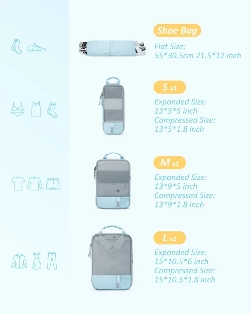 Niebieski 4pcs