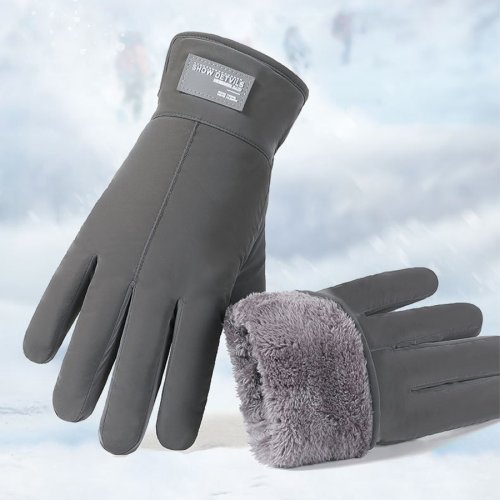 Afbeelding van Warmte en Comfort in de Winter: Winddichte Vingerhandschoenen met Antislip & Touchscreen Functie voor Outdoor Sporten