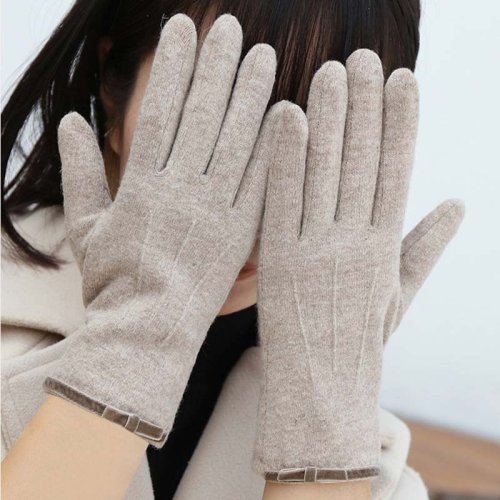 Bild von Warme Kaschmir-Handschuhe für Frauen – Touchscreen-fähig & winddicht