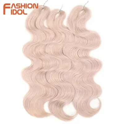 Image de Extensions de Cheveux Tressées 24 Pouces - Ombre Blonde Naturelle