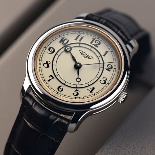 Imagen de Reloj de Pulsera Retro para Hombre con Correa de Cuero Auténtico, Diseño Analógico de Cuarzo Elegante para Negocios y Estilo Diario