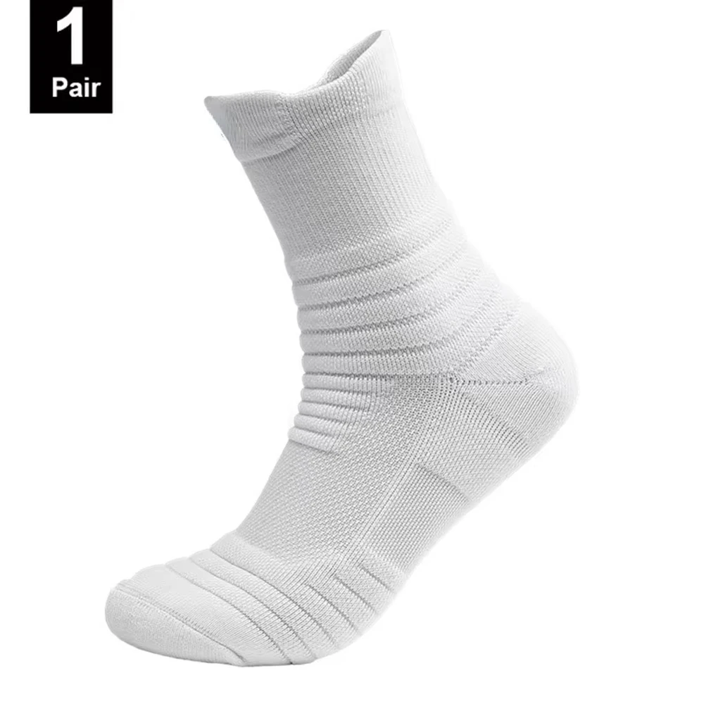 Image of 1/3 Pairs Anti-slip Football Socks Men Cotton Sock Short Long Tube Soccer Basketball Sport Socks Breathable Deodorous Sock 39-45