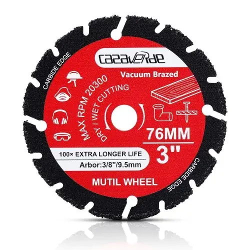 Image de Disque de Coupe 76mm Carbure - Pour Gypse, Plastique & Fibre Violette