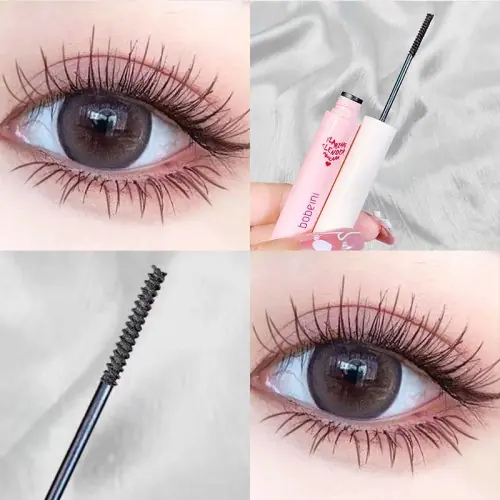 Image de Mascara Ultra-Fine Fiber de Soie - Cils Allongés & Bouclés