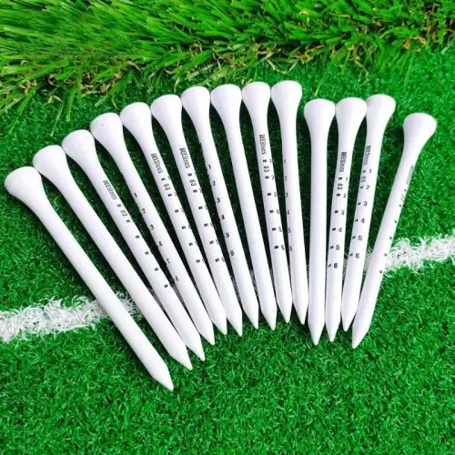 Image de T-Shirts de Golf - 50 Pièces avec Support en Bois pour Précision Optimale