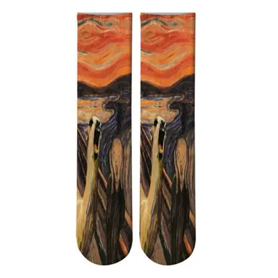 Image de Chaussettes Art & Culture - Nuit Étoilée, Mona Lisa & Monet