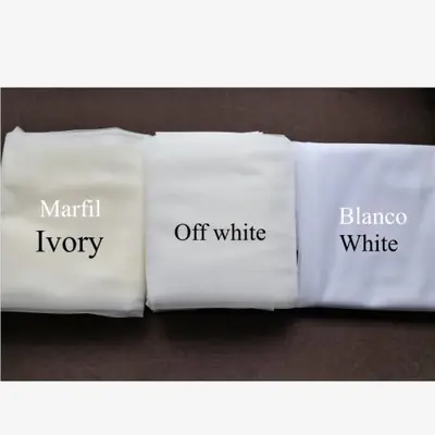 Image de Voile de Mariée Dentelle Blanc Ivoire - 3m, 4m, 5m