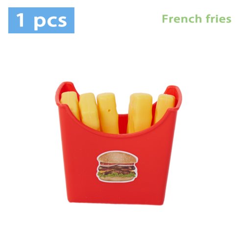 Bild von Kinder-Spielküche mit Lebensmittel-Spielzeug – Pädagogisches Rollenspielset mit Hamburger, Hotdog, Pommes Frites und Zubehör für fantasievolles Kochen zu Hause