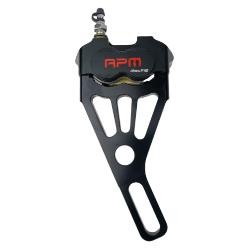 Immagine di Pinza Freno CNC RPM da 220 mm con Supporto per Posteriore, Gabbia Piana, per Moto, Scooter e Motorino - Kit di Modifica del Freno