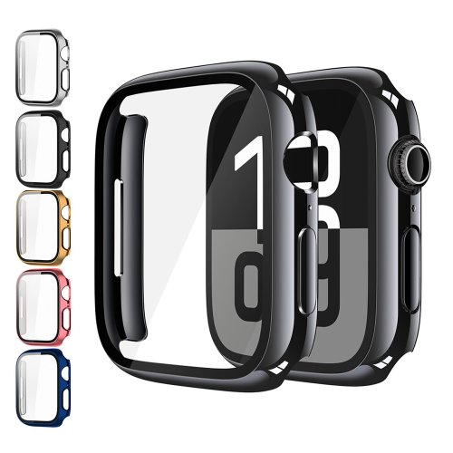 Afbeelding van Apple Watch Hoesje met Gehard Glas - Bescherming voor alle Modellen