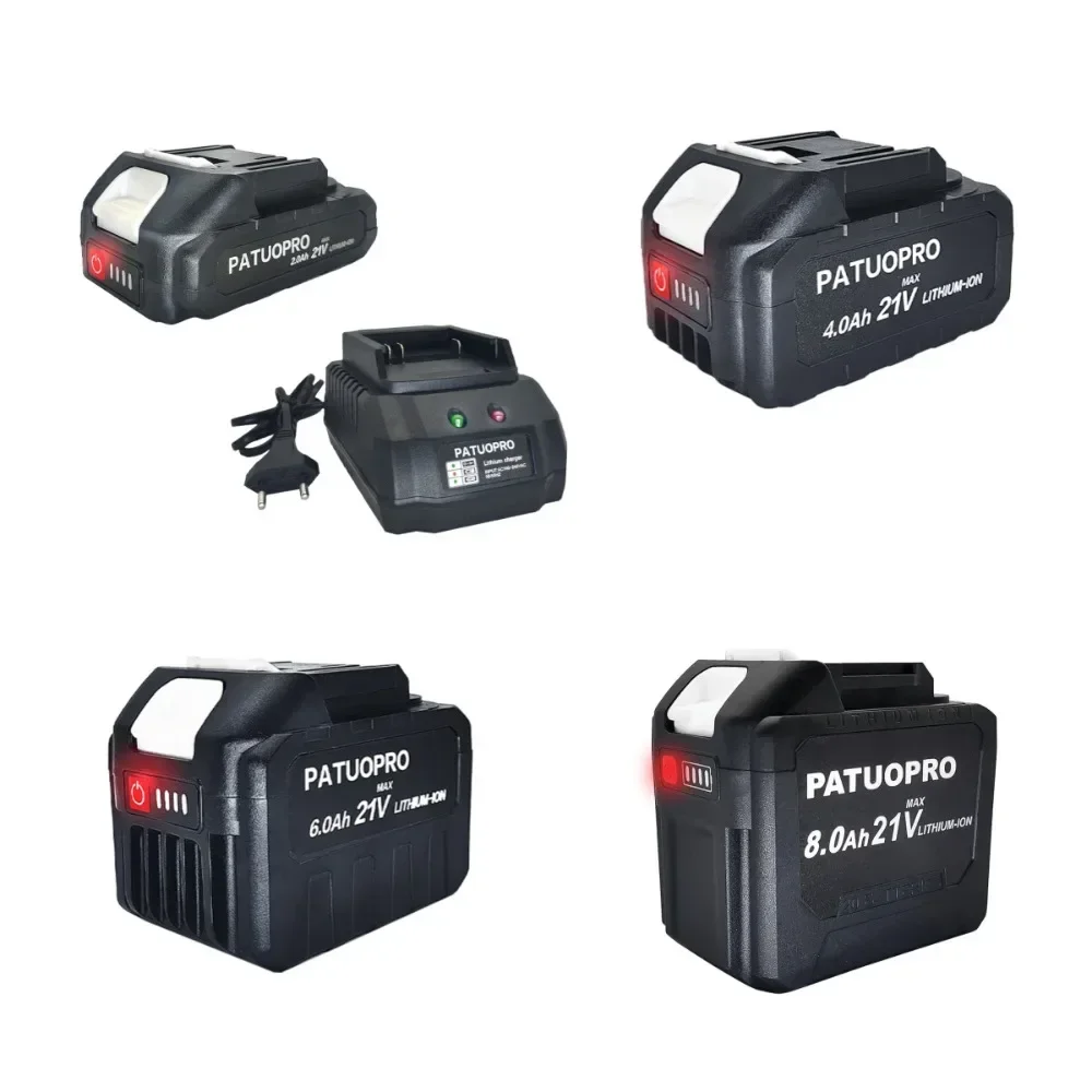 Image of 18-21V Rechargeable Lithium Battery 2.0 4.0 6.0 8.0Ah Fit Makita 18v Electric Wrench Saw Drill Grinder Screwdriver Power Tools
