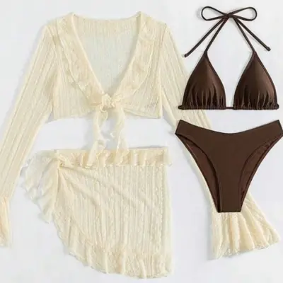 Image de Maillot de Bain 4 Pièces Femme - Sexy & Élégant