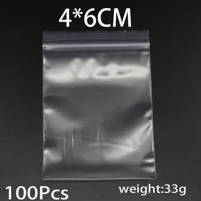 Image de Sacs de Rangement Transparent avec Fermeture Éclair - 300 Pièces