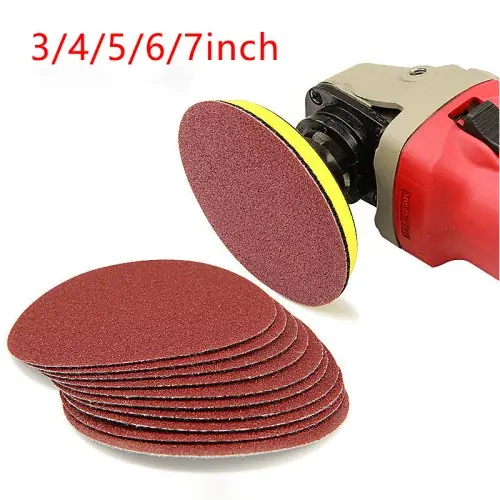 Image de Ensemble de Disques Abrasifs 3-7 Pouces - Pour Métal, Bois & Polissage
