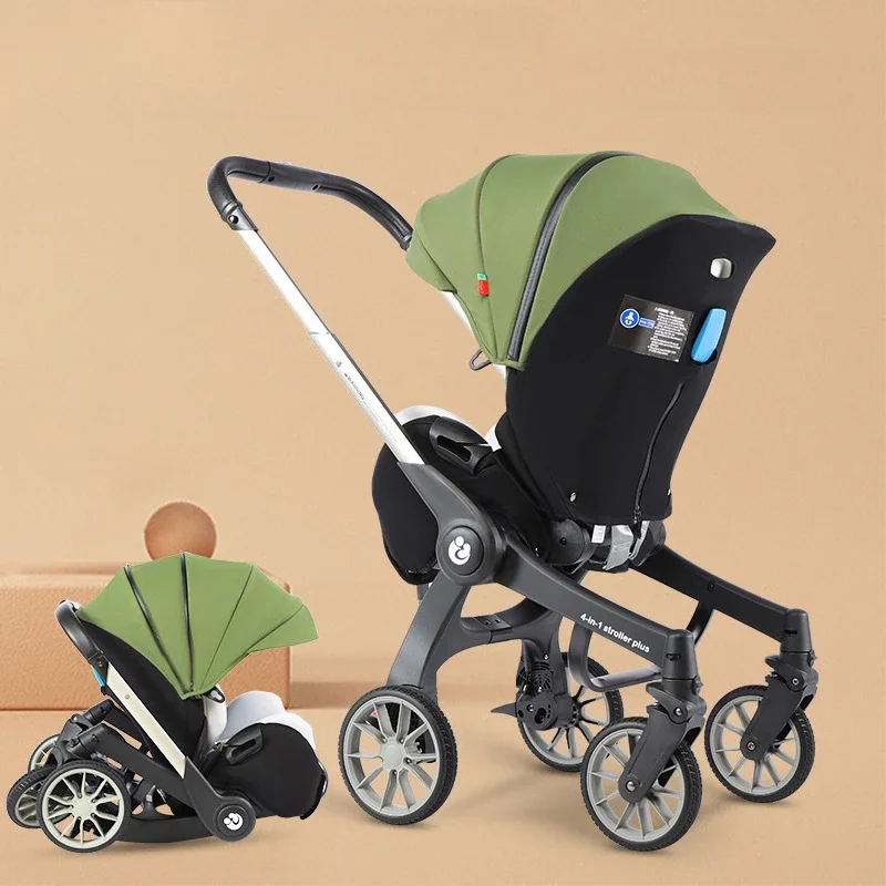 Bild von Multifunktionaler 4-in-1 Kinderwagen für Neugeborene – Komfortabel & Praktisch