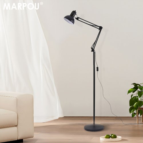 Image of Marpou Adjustable LED Floor Lamp – Dimmable Standing Light for Living Room, Bedroom, Office, and Reading Areas with Modern Design