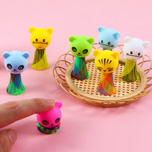 Image of Adorable Cartoon Mini Animal Jumping Dolls – Fun Interactive Toys for Kids' Birthday Parties, Goodie Bags, Piñata Fillers & Baby Shower Gifts