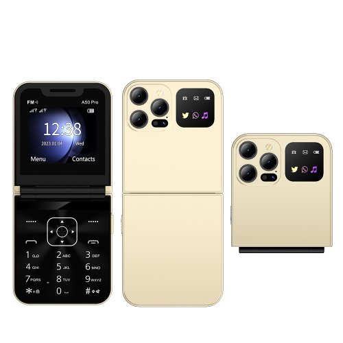 Image de Servo A50 Pro - Téléphone Portable Pliable 2G avec Double SIM