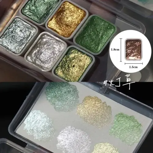 Image de Kit d'Art des Ongles Métallique & Aquarelle