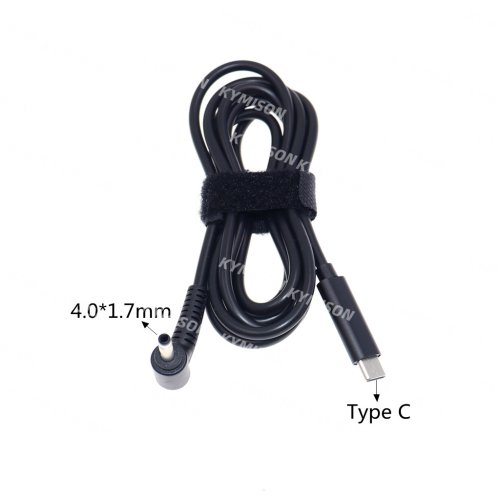 Imagen de Cable de carga USB tipo C PD, adaptador de corriente CC, convertidor Jack a 13 enchufes macho para cargador de portátil Lenovo, Asus, Dell, Hp