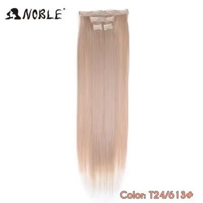 Image de Extensions Cheveux Synthétiques 24 Pouces - Ombre & Clips