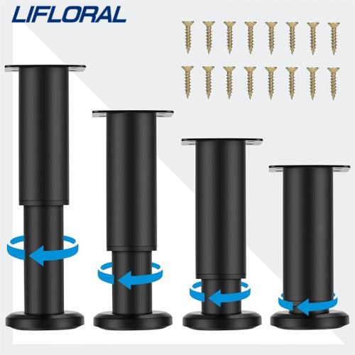 Imagen de Patas Telescópicas Ajustables para Muebles y Camas