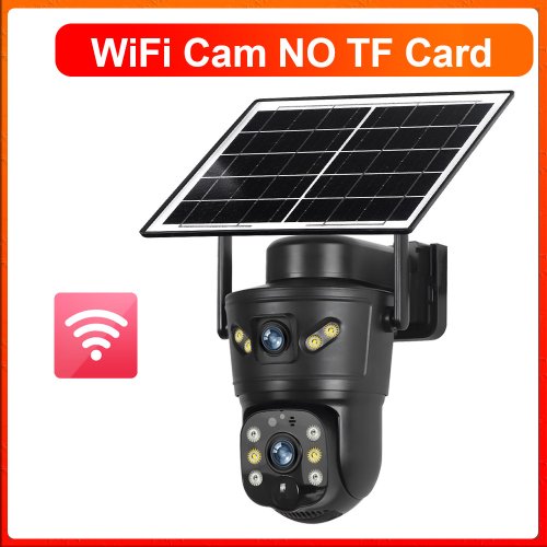 Imagen de LS VISION 8MP 4G cámara Solar cámara de seguridad WiFi para exteriores doble lente PIR visión noctur...