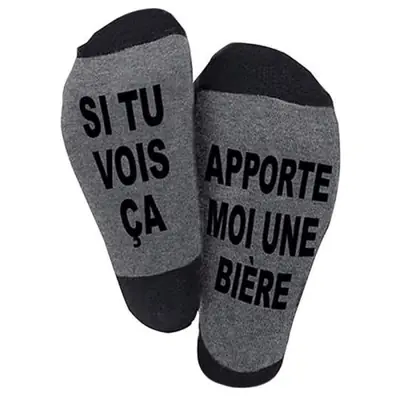 Image de Chaussettes Amusantes 'Apporte-moi une Bière' - Unisexe