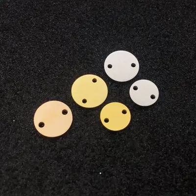 Image de Breloques personnalisées gravées au laser - 50 pcs