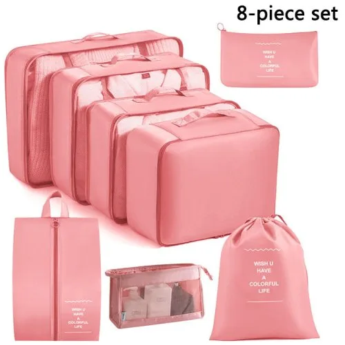 8pcs conjunto rosa