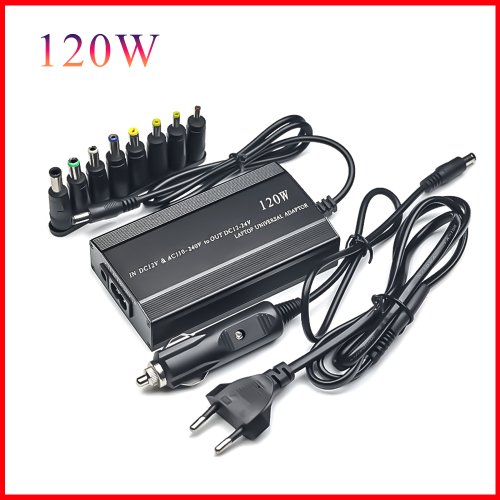 Imagen de Cargador Universal 120W para Notebook - Adaptador AC/DC Ajustable