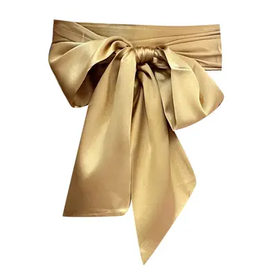 Image de Ceinture de Taille en Soie avec Nœud Papillon