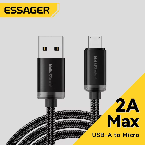 Afbeelding van Micro USB-kabel 2A snel opladen, 3 meter lang – universele gegevens- en oplaadkabel voor Xiaomi, Realme, Redmi, Samsung, Huawei en andere smartphones