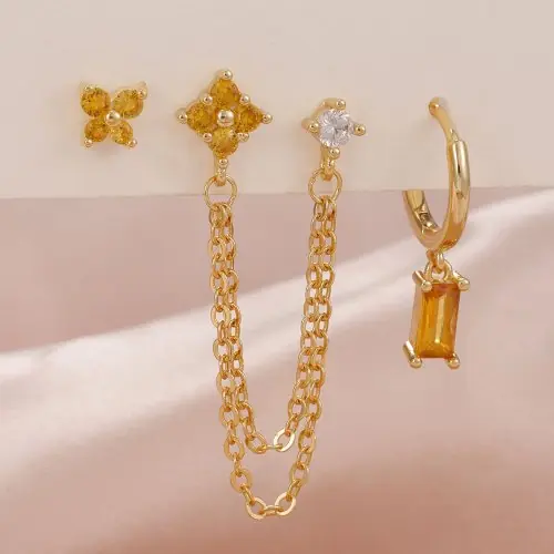 Image de Boucles d'oreilles Constellations - Set 3 Pièces