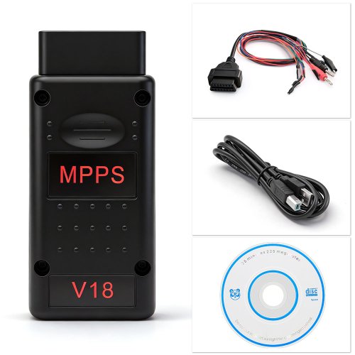 Afbeelding van MPPS V18 Ontgrendelingsversie ECU Chip Tuning OBD2 Auto Diagnose Tool met Flasher en Remap Kabel voor EDC15, EDC16 en EDC17