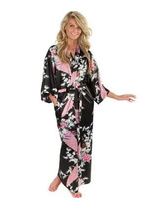 Image de Kimono en Soie Élégant pour Femmes