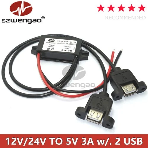 Doppio USB con auricolare