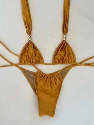 Image de Bikini Sexy Taille Basse 2025 - Style Brésilien Élégant